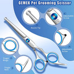 Pet Grooming Scissors Set 4 Pieces Stainless Steel