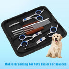 Pet Grooming Scissors Set 4 Pieces Stainless Steel