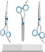 Pet Grooming Scissors Set 4 Pieces Stainless Steel