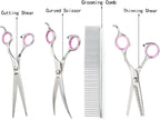 Pet Grooming Scissors Set 4 Pieces Stainless Steel