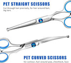 Pet Grooming Scissors Set 4 Pieces Stainless Steel