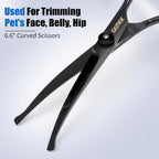 Pet Grooming Scissors Set 4 Pieces Stainless Steel