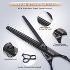Pet Grooming Scissors Set 4 Pieces Stainless Steel