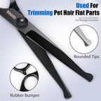 Pet Grooming Scissors Set 4 Pieces Stainless Steel