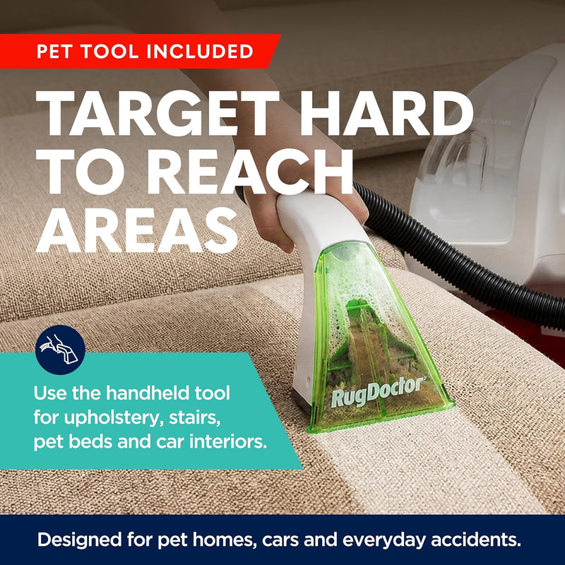 Pet Portable Spot Carpet Cleaner Rubberised Bristles