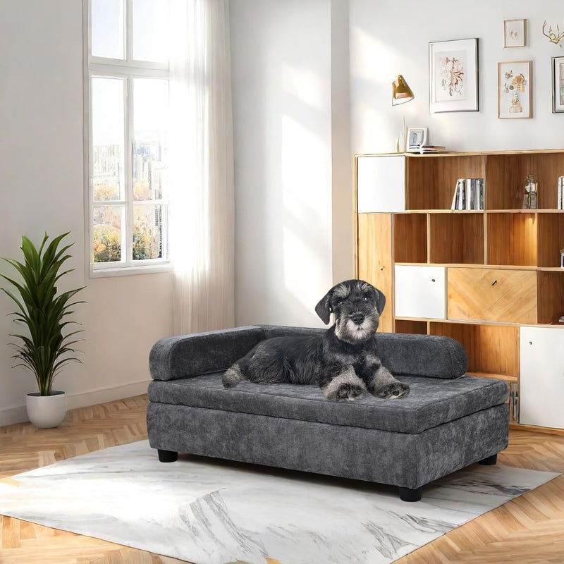 Pet Sofa with Hidden Storage for Puppy