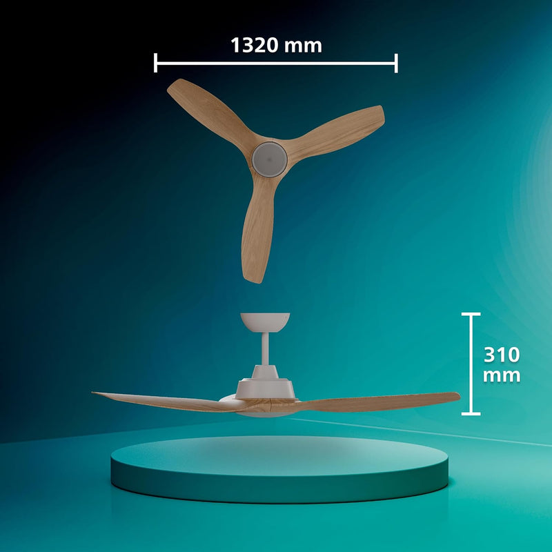 Ceiling Fan with LED Light 3 Blades 107