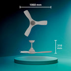 Ceiling Fan with LED Light 3 Blades 107
