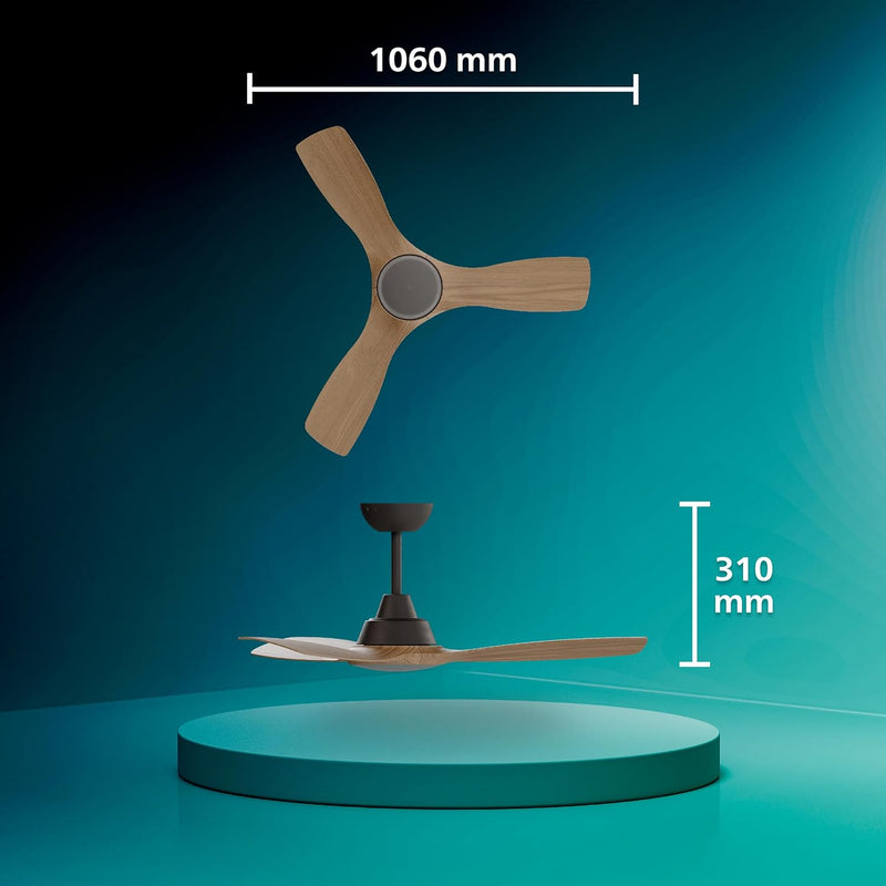 Ceiling Fan with LED Light 3 Blades 107