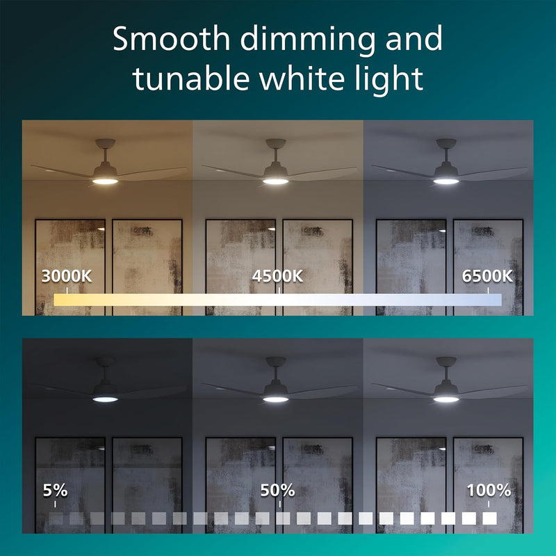 Ceiling Fan with LED Light 3 Blades 107