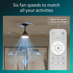 Ceiling Fan with LED Light 3 Blades 107