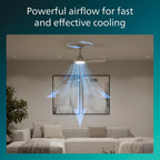 Ceiling Fan with LED Light 3 Blades 107