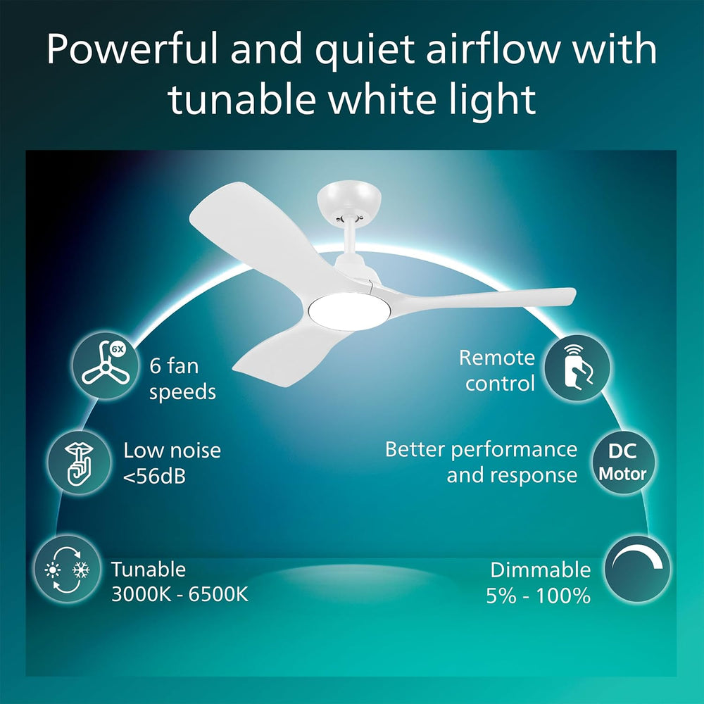 Ceiling Fan with LED Light 3 Blades 107