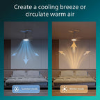 Ceiling Fan with LED Light 3 Blades 107