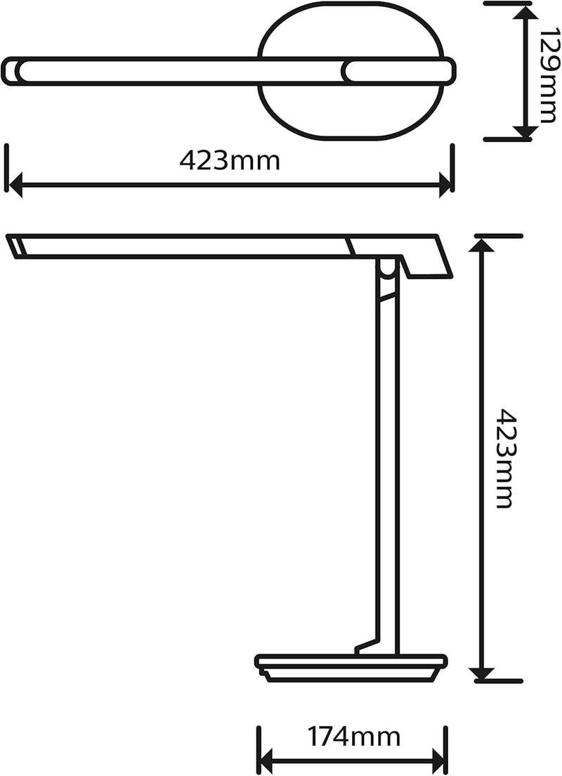 LED Sword Desk Lamp Cool Light 4000K 14W