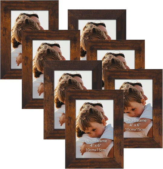 Photo Frame Wooden Vintage Picture Frames (Set of 7)