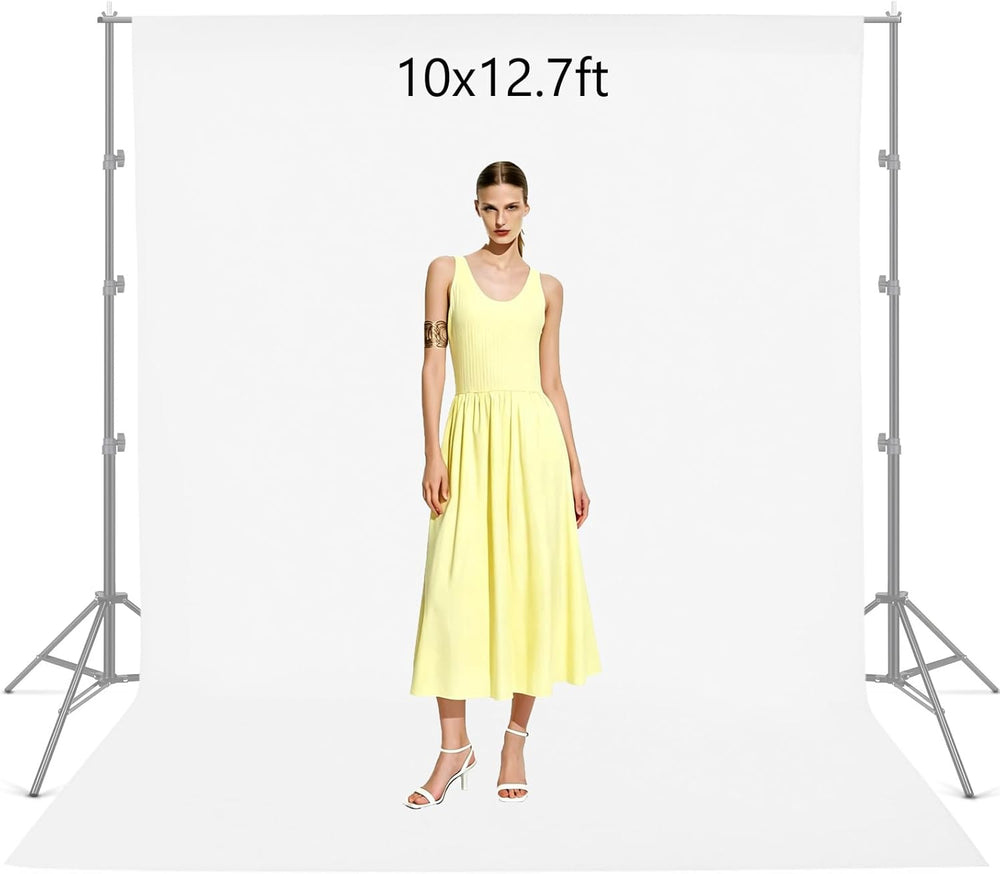 Photography Backdrop 10x12.7FT Thick Polyester Collapsible