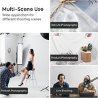 Photography Backdrop 10x12.7FT Thick Polyester Collapsible