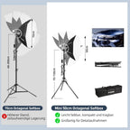 Photography Lighting Kit with 60W Dimmable -6500K LED
