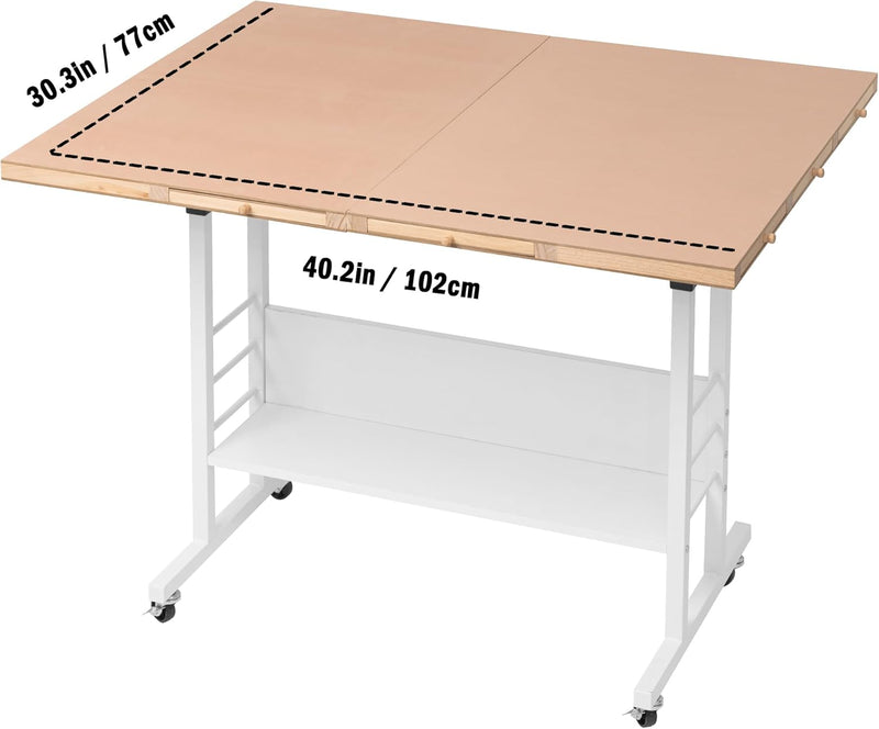 Piece Foldable Puzzle Board with Height Adjustment Jigsaw
