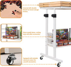 Piece Foldable Puzzle Board with Height Adjustment Jigsaw