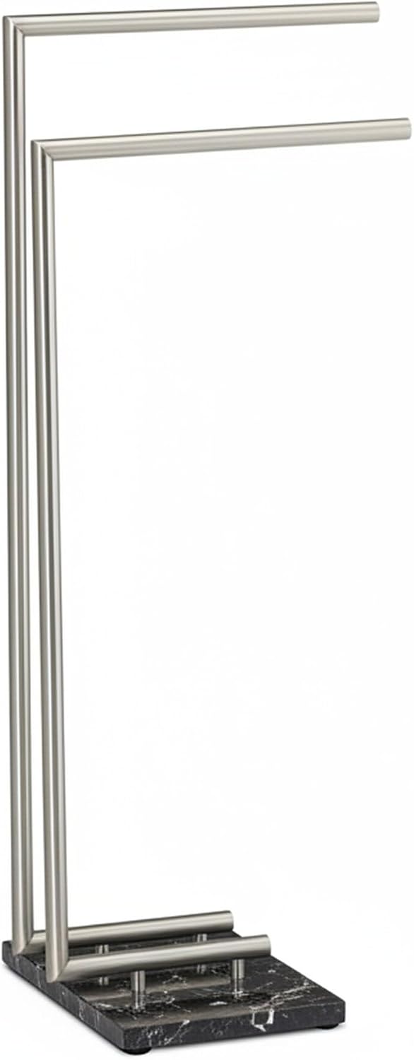 Pierre Towel Holder Freestanding Rail Marble Base