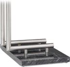 Towel Holder Freestanding Rail Marble Base Hxwxd: 84