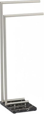 Towel Holder Freestanding Rail Marble Base Hxwxd: 84