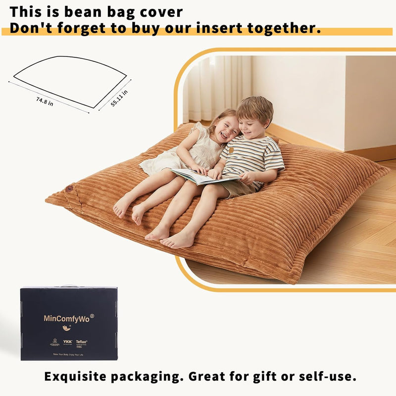 Pillow Beanbag Large Bean Bag Chair-Unique Peapod Sofa