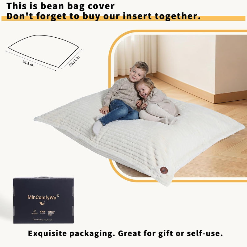 Pillow Beanbag Large Bean Bag Chair-Unique Peapod Sofa