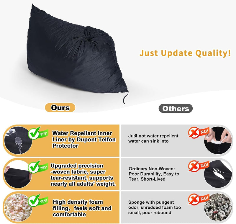 Pillow Beanbag Large Bean Bag Chair-Unique Peapod Sofa