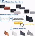 Pillow Beanbag Large Bean Bag Chair-Unique Peapod Sofa