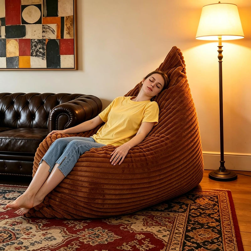 Pillow Beanbag Large Bean Bag Chair-Unique Peapod Sofa
