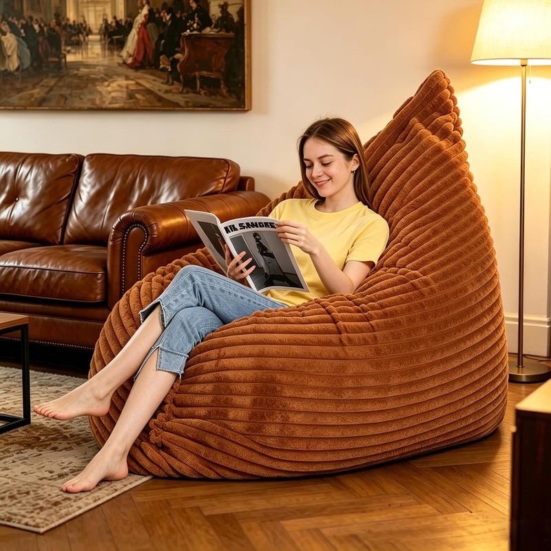 Pillow Beanbag Large Bean Bag Chair-Unique Peapod Sofa