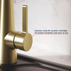 Pine Kitchen Tap Brushed Brass Pne Efsnk Bb