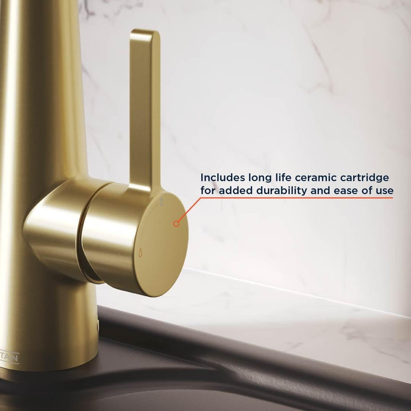 Pine Kitchen Tap Brushed Brass Pne Efsnk Bb