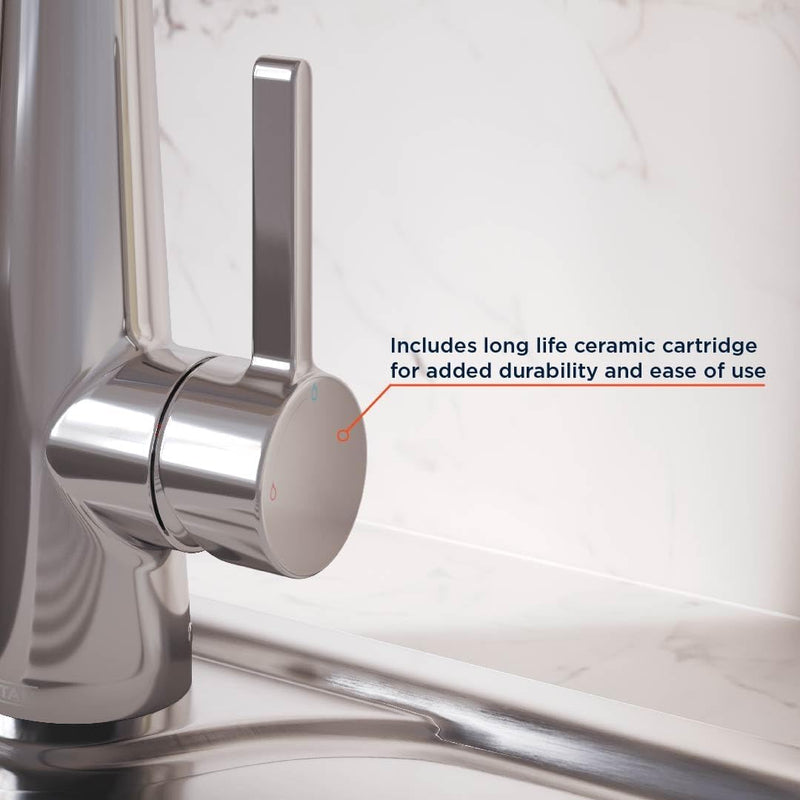 Pine Kitchen Tap Brushed Brass Pne Efsnk Bb