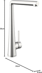 Pine Kitchen Tap Brushed Brass Pne Efsnk Bb