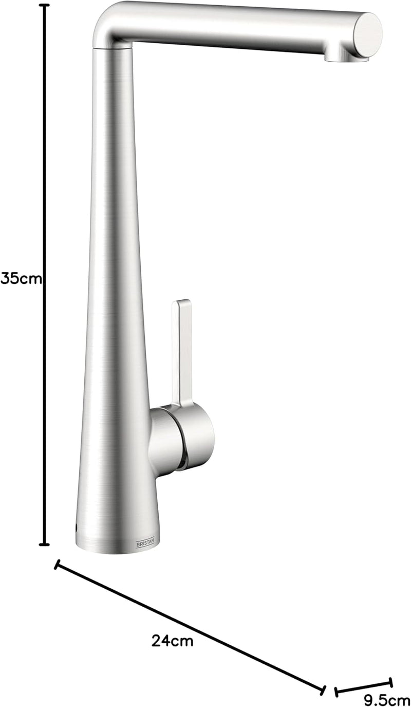 Pine Kitchen Tap Brushed Brass Pne Efsnk Bb