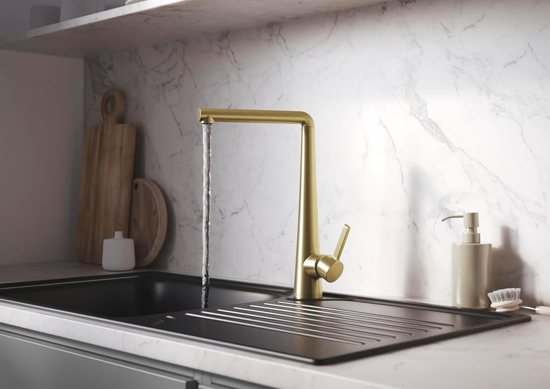 Pine Kitchen Tap Brushed Brass Pne Efsnk Bb