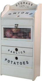 Pine Wood Veggie Bin for Potato Onion