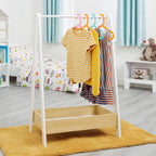Pine Wooden Kids Dressing Rail Unit MDF 98.5CM