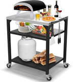 Pizza Oven Table Cart for Ooni Ninja Woodfire
