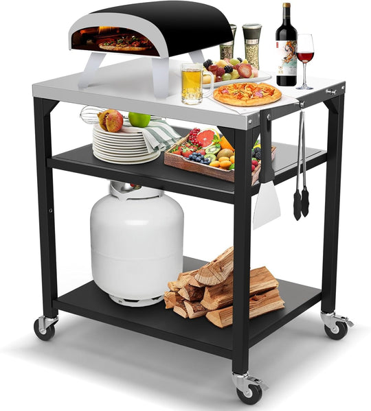 Ninja Woodfire Pizza Oven Tabletop Trolley Blackstone Griddle