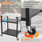Pizza Oven Table Cart for Ooni Ninja Woodfire