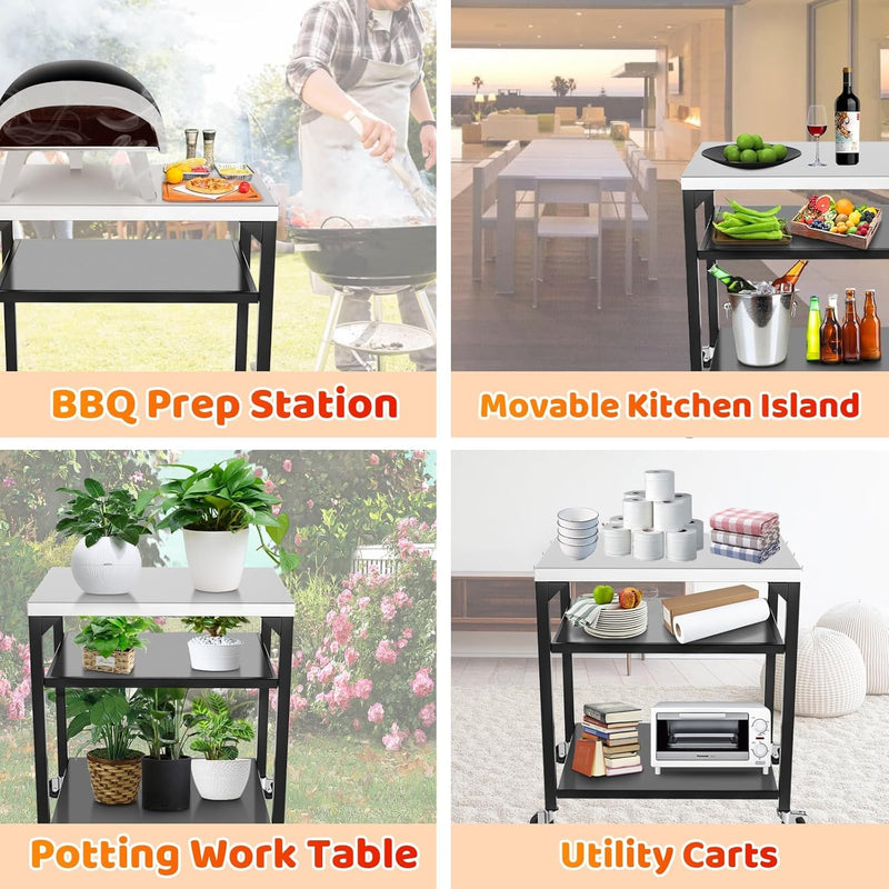 Ninja Woodfire Pizza Oven Tabletop Trolley Blackstone Griddle