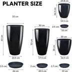 Plant Pots 25 30 35.5 30CM Diameter 26