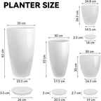 Plant Pots 25 30 35.5 30CM Diameter 26