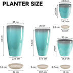 Plant Pots 25 30 35.5 30CM Diameter 26