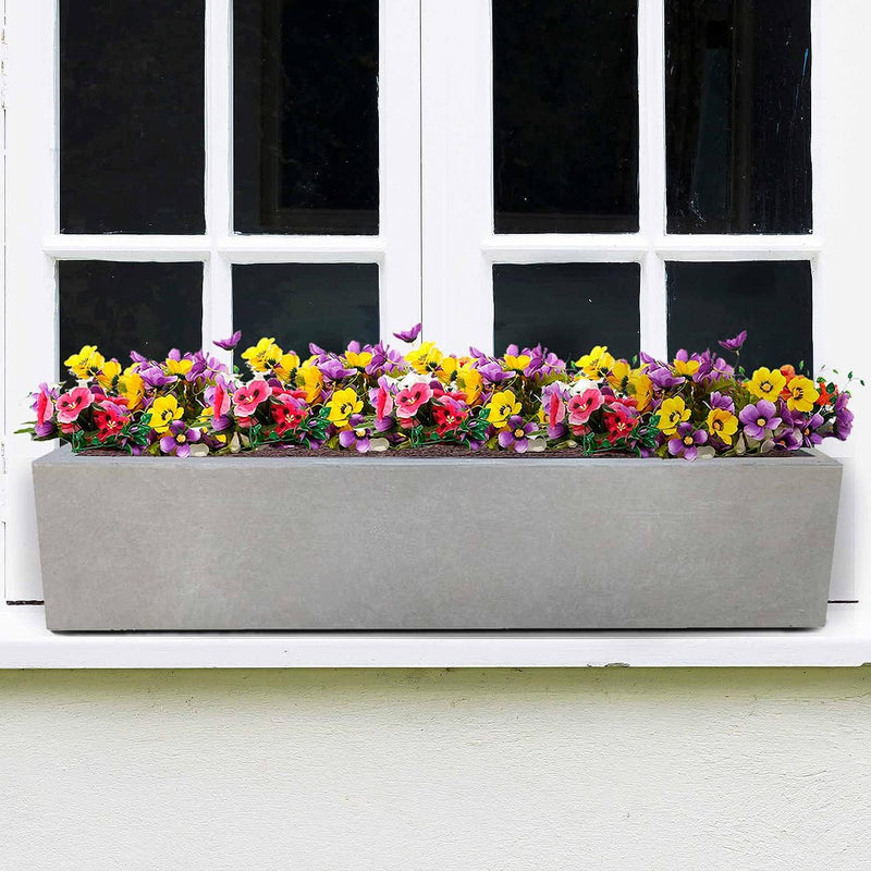 Plant Pots Window Box Planter Reinforced Stone (1 Pack)